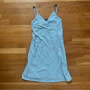 Brandy Melville green dress with white flowers